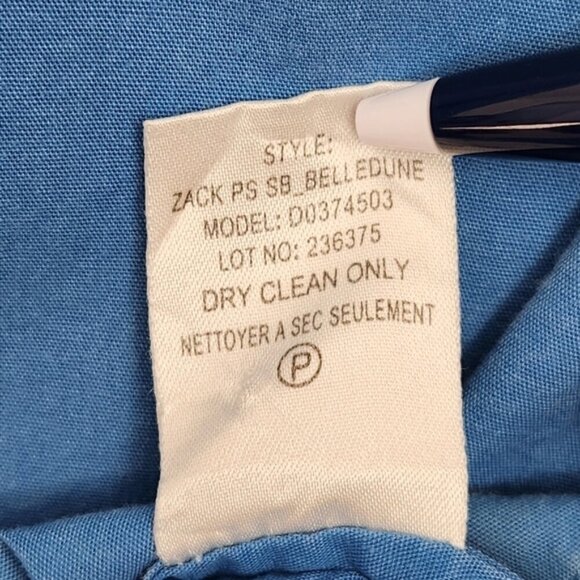 Theory Zack PS Belledune Button Down Shirt Men's Size S Blue Casual Faded - Picture 8 of 9